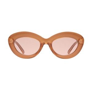 Le Specs Fluxus Gold Shimmer sunglasses